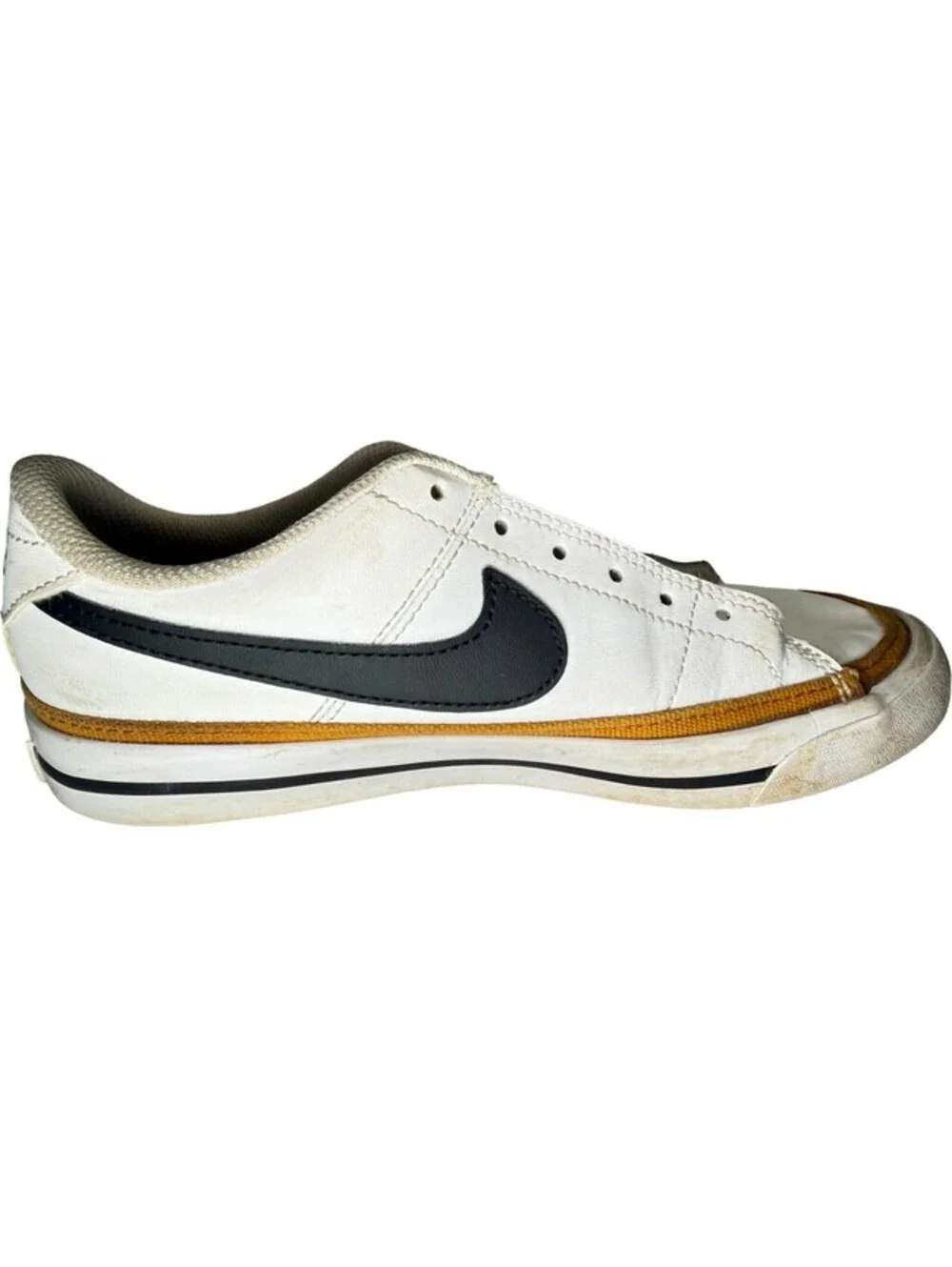 Nike Court Legacy GS White Black Desert Orchard DA5380-102 Size 4Y Womens 5.5